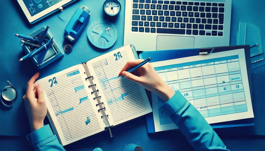 Firefly busy schedule in tones of blue 78627